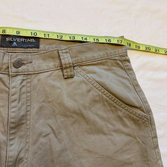 Vintage Levis SilverTab Cargo Shorts‎ Mens 34 (35x11) Relaxed Heavyweight Y2K - Picture 9 of 12